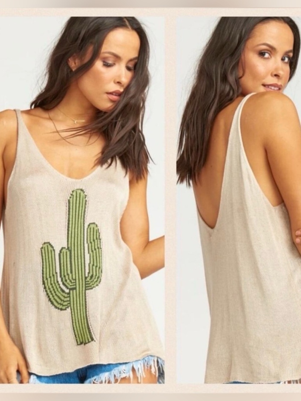 Show Me Your Mumu Desert Cactus Cruiser Flowy Knit Tank Top
